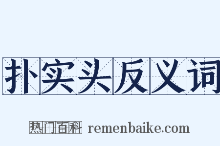 扑实头反义词是什么意思的图片